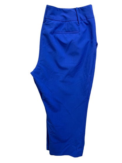 Size 18 Ellen Tracy Company Womens Crop Dress Pants Royal Blue