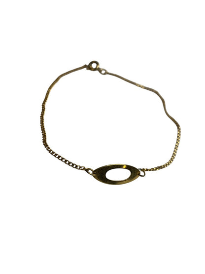 Vintage Delicate Goldtone Chain Bracelet 8 Inch Spring Clasp