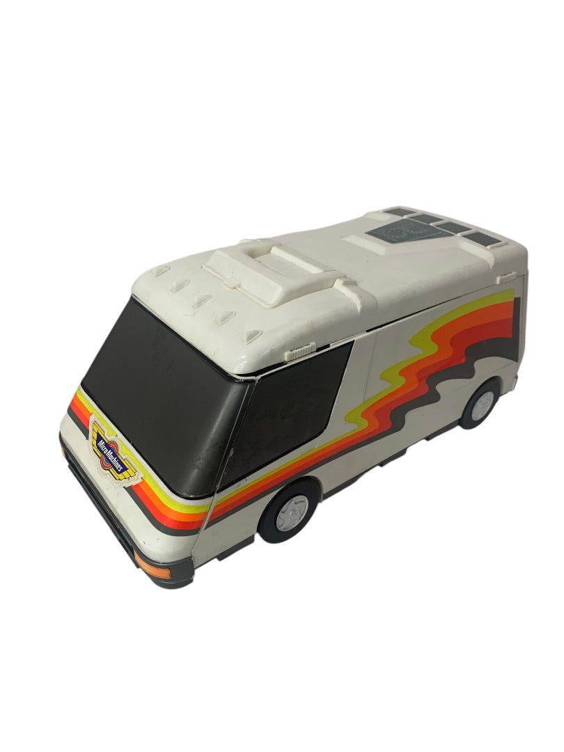 Micro Machines Super Van City Fold Out RV Camper Playset Case 1991 Galoob