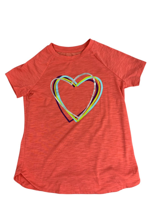 Size 7/8 Members Mark Girls Youth Active Tee Tshirt Heart