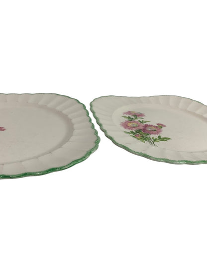 The Sebring Pottery Co Set of 2 Square Luncheon Plates 9.25 Inch