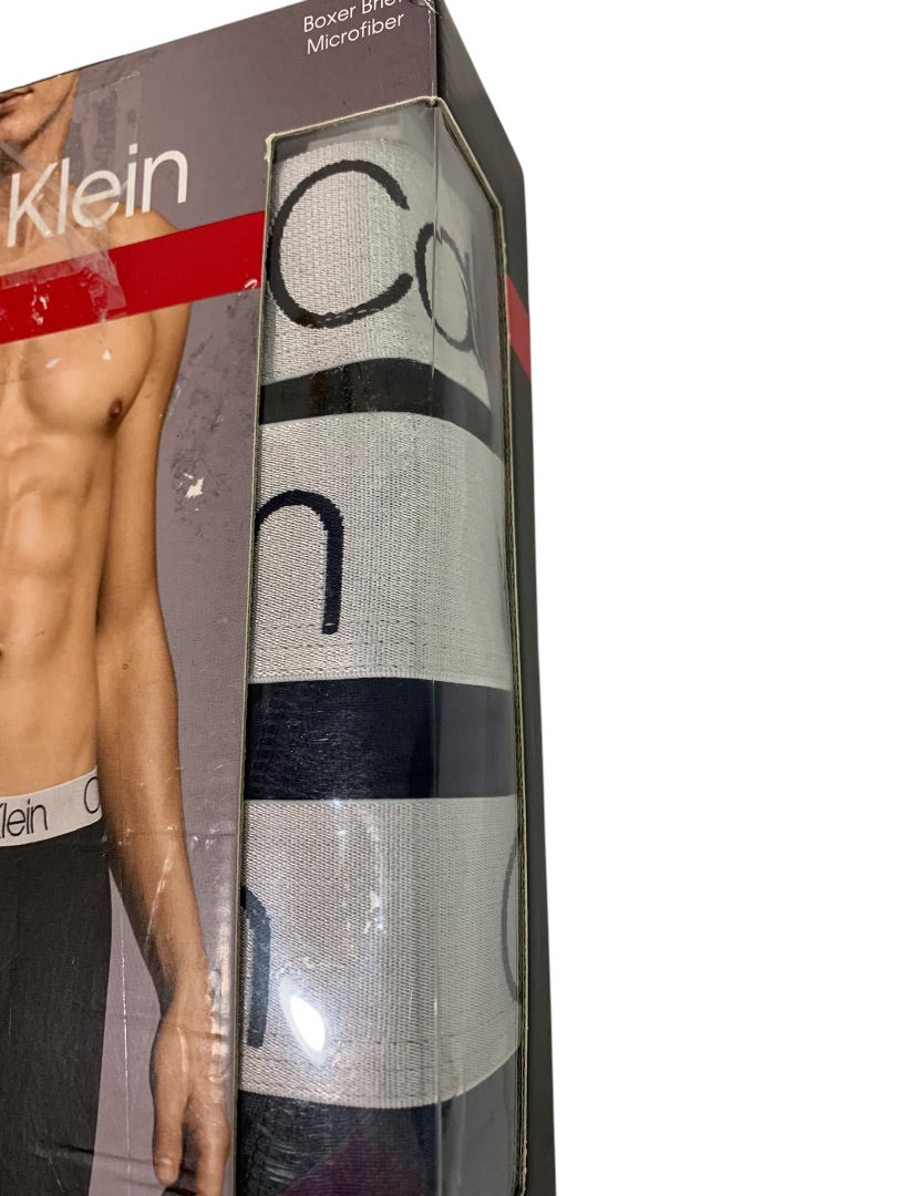 Medium Calvin Klein Mens New 3 Pack Boxer Briefs Microfiber