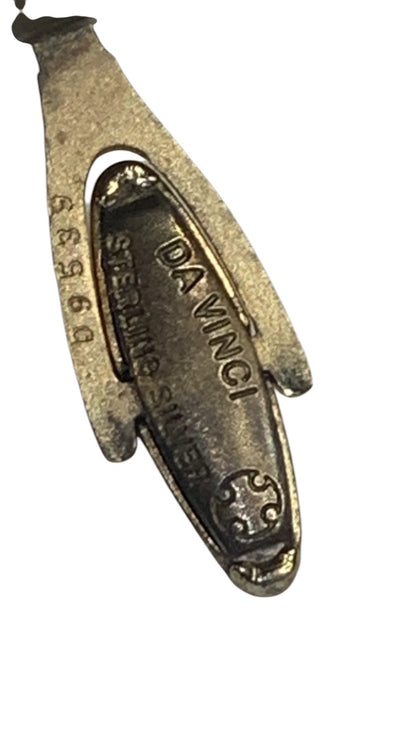 Vintage Signed DaVinci Cufflinks Intaglio Carved Soldier Bullet Back