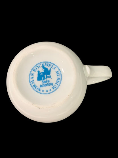 1982 Norman Rockwell Museum Collection Mug Gold Trim "The Cobbler"