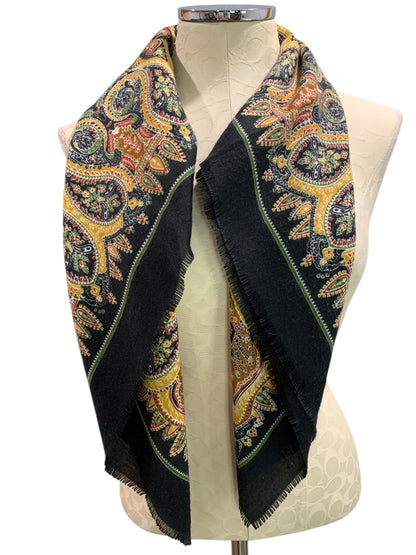 Lightweight Scarf Raw Edge 34 Inches Square