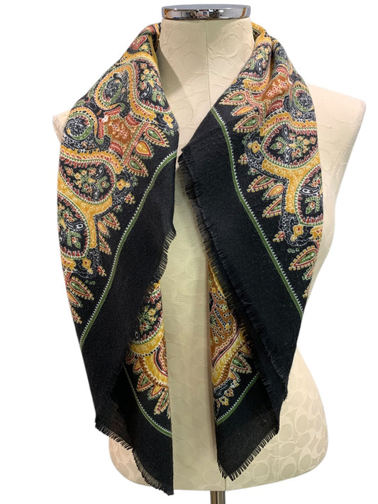 Lightweight Scarf Raw Edge 34 Inches Square