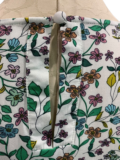Medium LOFT Womens Popover Floral Blouse Shirt Long Sleeve