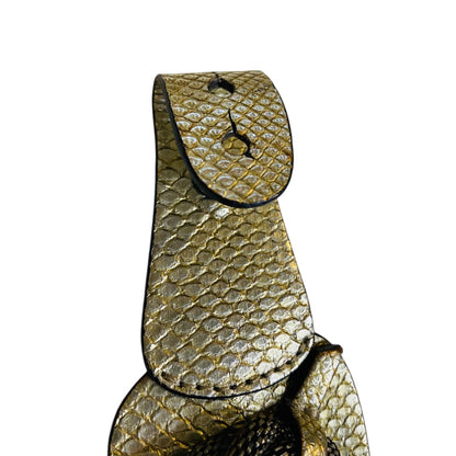 Roberto Mantellassi Handmade in Italy Buckle Bracelet Metallic Sterling Silver 6.5-7 Inch