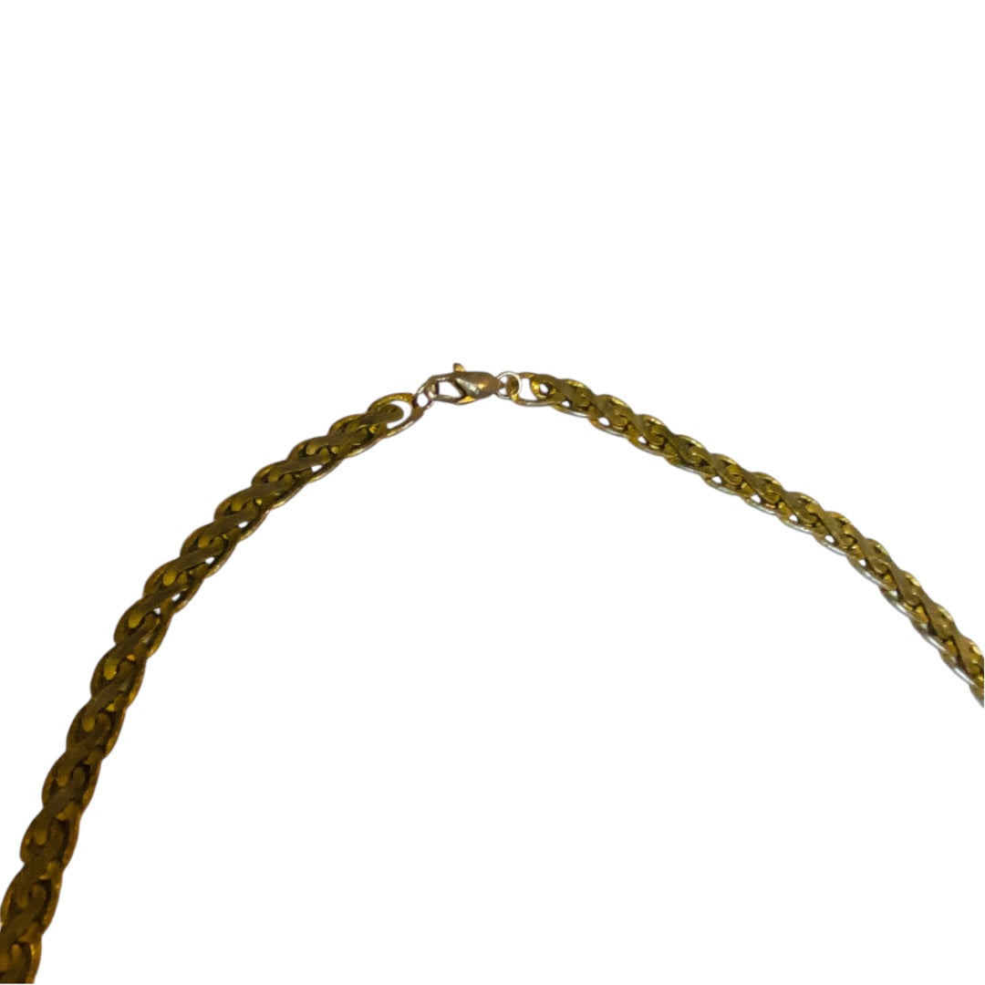 Vintage Silvertone Goldtone 24 Inch Chain Necklace Lays Flat 6mm