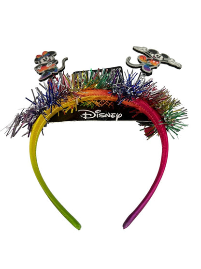 Disney Mickey and Minnie Mouse Bopper Rainbow Headband Pride New