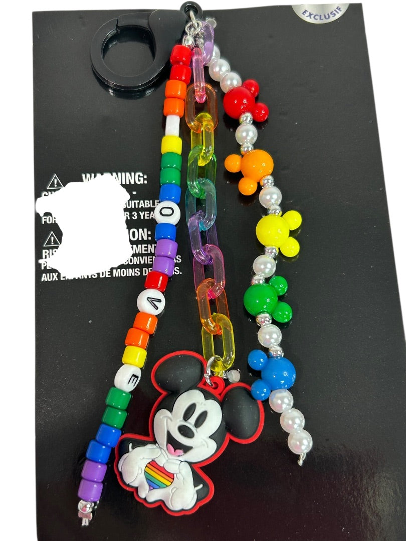 Claires New Disney Clip Beaded Mickey Mouse Pride Collection 6 Inch