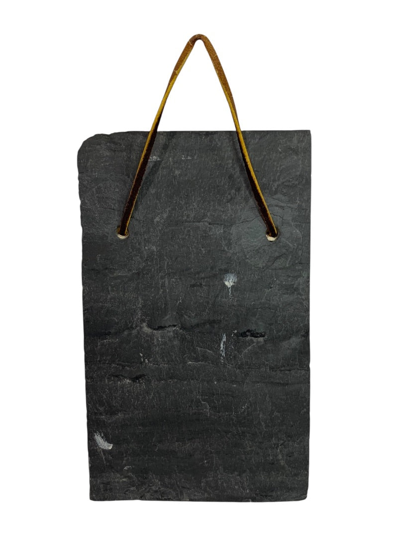 Painted Slate Wall Hanging "Hug a Firefighter . . ." 6.5" x 4"