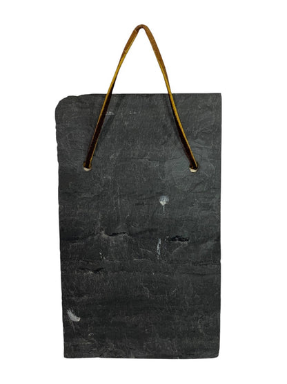 Painted Slate Wall Hanging "Hug a Firefighter . . ." 6.5" x 4"