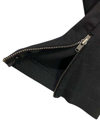 2X Talbots Woman Black Ponte Knit Pants Zipper Ankle Leggings