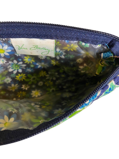 Vera Bradley Daisy Daisy Lined Cosmetic Makeup Pouch 7"l x 4"h