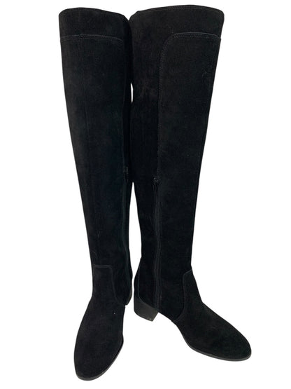 Size 6 Corso Como Womens Black Suede Over Knee Boots Loval