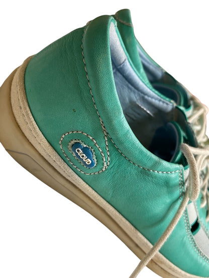 Size 38 Cloud Womens 7.5 Turquoise Leather Sneakers Portugal