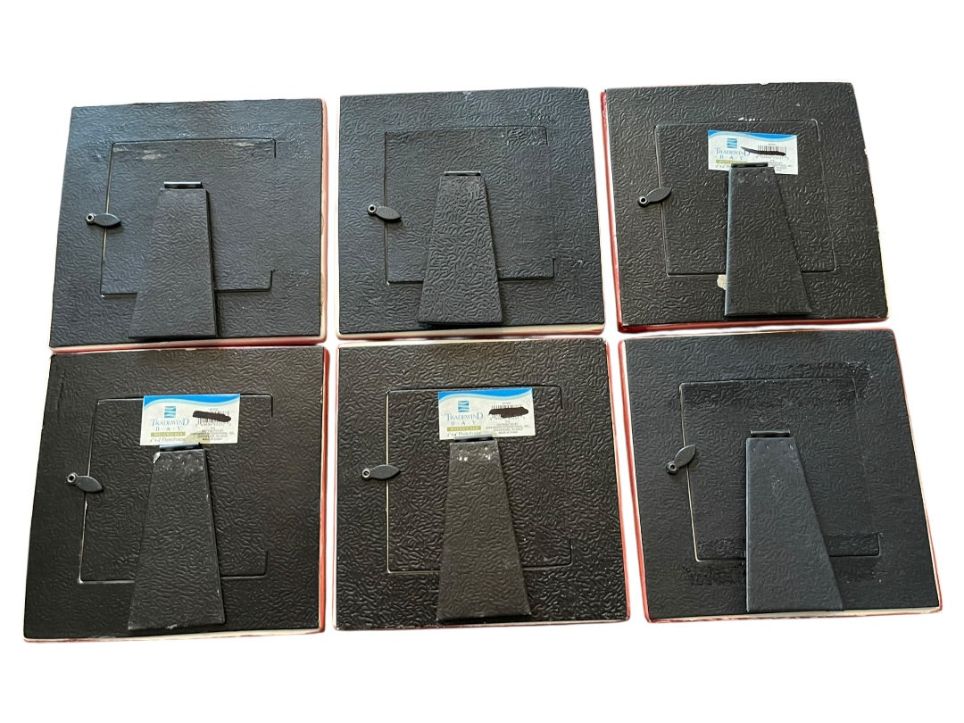 Set of 6 Picture Photo Frames 6" x 6" Tradewinds Bay Botanicals