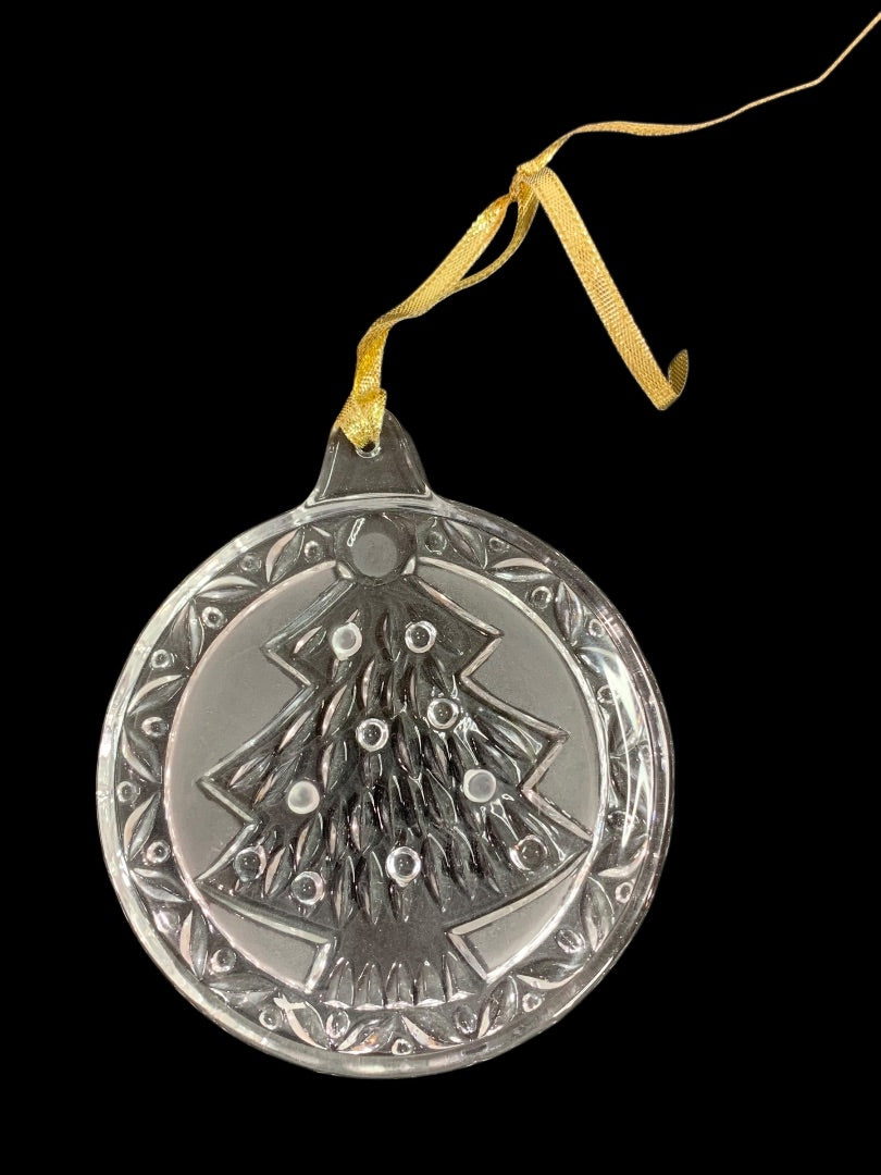 Mikasa Crystal Ornament Christmas Tree 3.25" QQ190/525 with Box