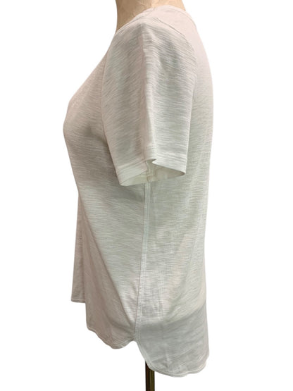 Medium Tommy Bahama Womens White Tshirt Tunic Hi Lo Hem