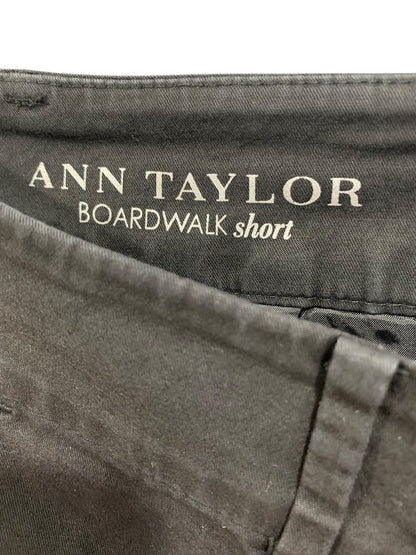 Size 8 Ann Taylor Womens Boardwalk Shorts Black Chino Style