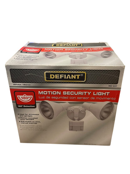 Defiant Motion Sensing Security Light Outdoor Sensors 180  463 837 White