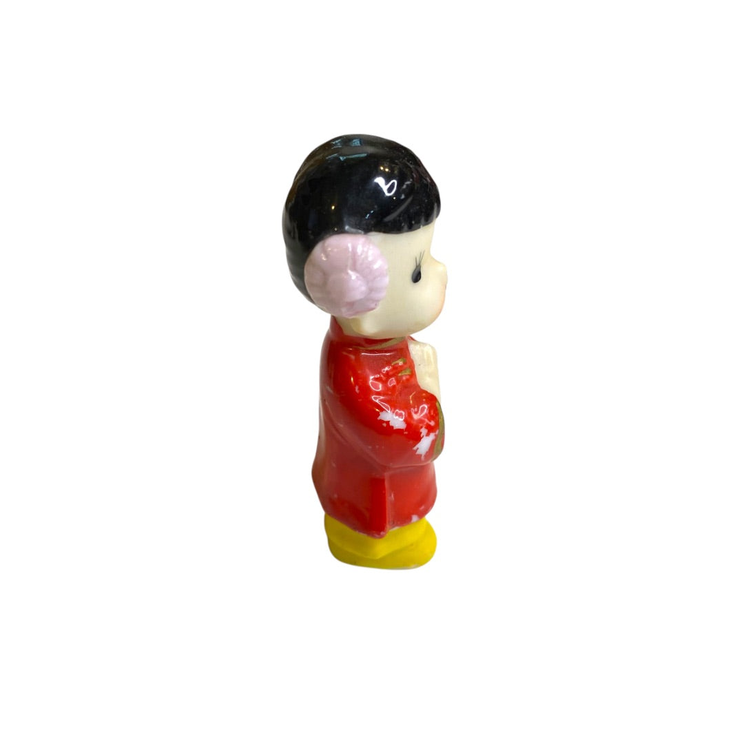 Vintage Japan Ceramic Figurine Praying Girl 3 Inch