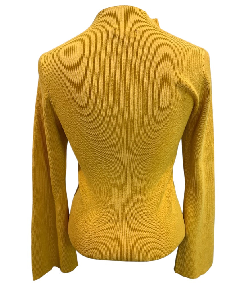 Medium Maeve Anthroplogie Gold Yellow Womens Flare Sleeve Sweater
