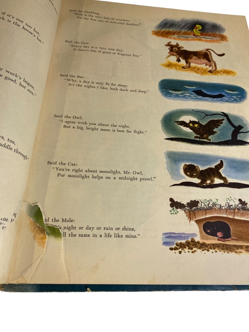 Vintage Scrap Junk Journal Ephemera Book Farm Stories Giant Golden Book