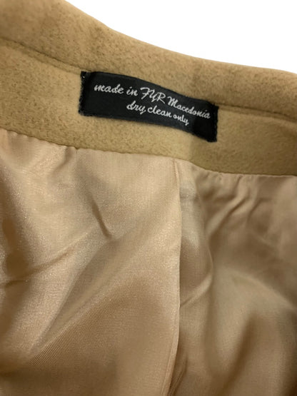 Size 48R Chaps Mens Overcoat Cashmere Blend Light Brown Tan