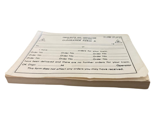 Consolidated Rail Corp Penn Central District Clearance Form A Pack