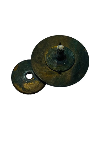 Vintage US Army ROTC Torch Pin Flaming Torch Round Lapel Pin 1" Screwback