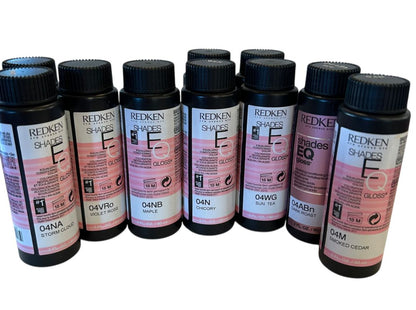 Lot of 129 Redken Shades EQ Liquid Hair Color Assorted New