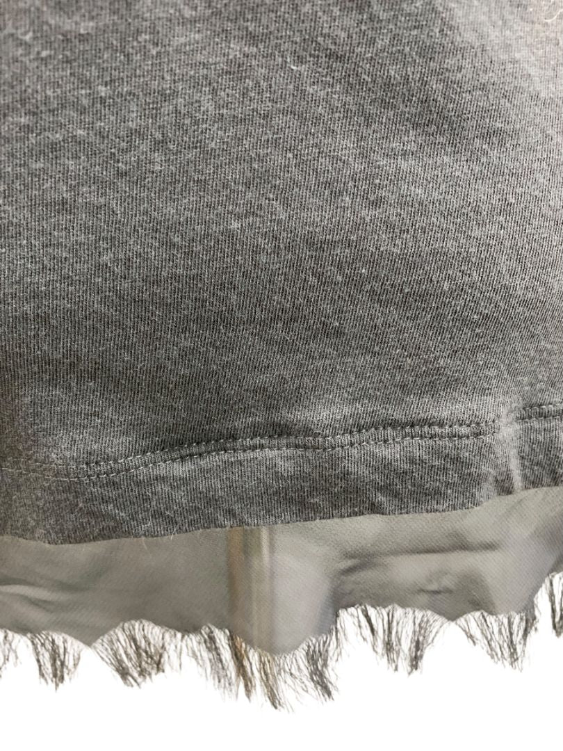 Size Medium LOGO Lori Goldstein Womens Gray Knit Shirt Long Sleeve