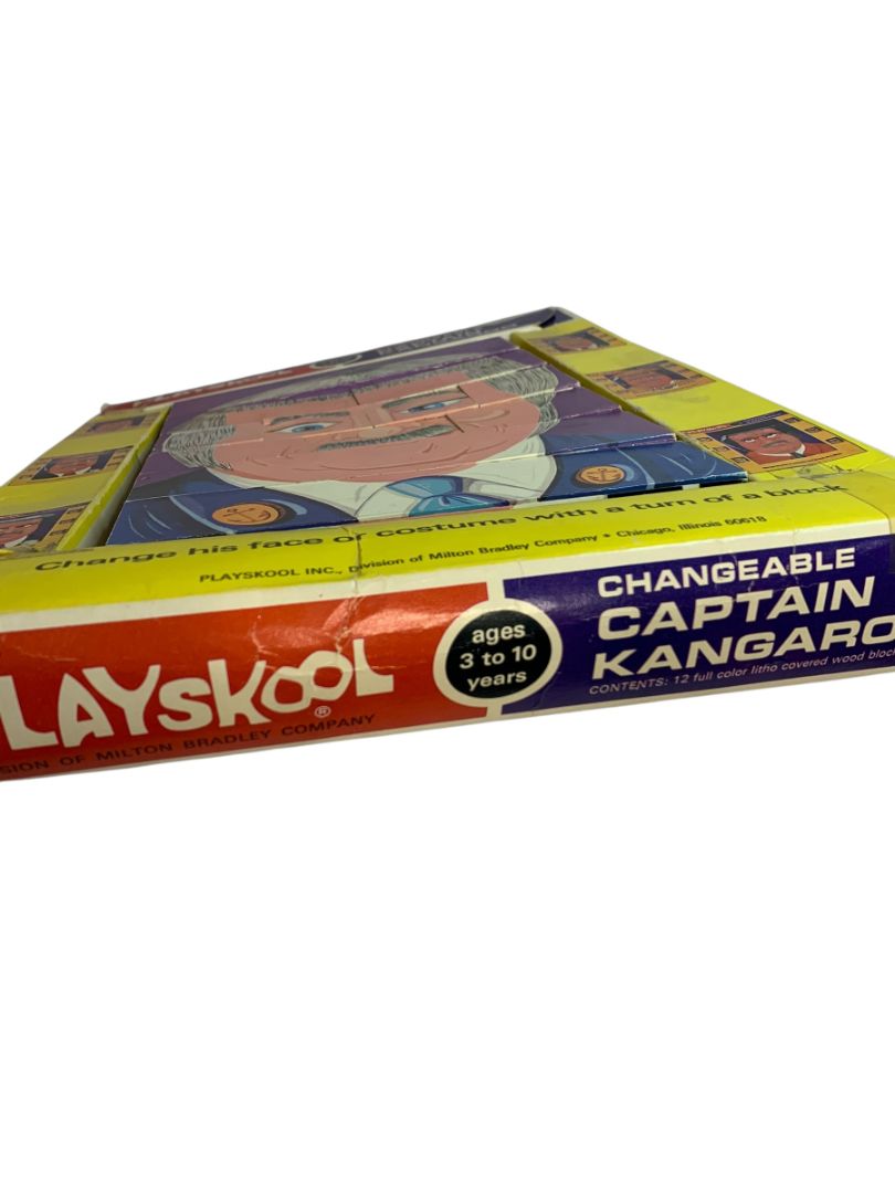 Playskool Vintage Changeable Puzzle Blocks Captain Kangaroo No 290