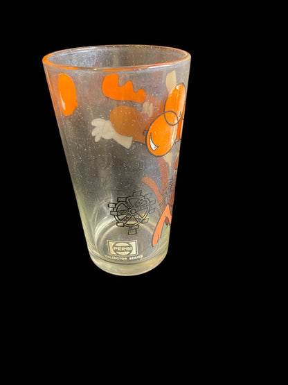 Vintage 1970s Pepsi Collector Series P.A.T-Ward Bullwinkle Drinking glass