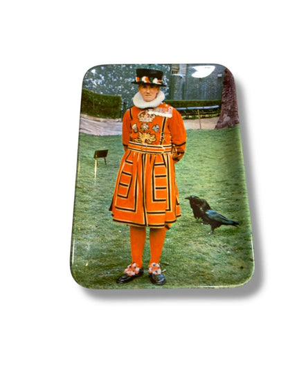 Vintage Chief Yeoman Warder Tower of London Melamine Tray 4.2" x 5.8"