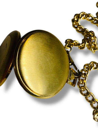 Vintage Majestime Mechanical Pocket Watch 17 Jewel 42mm Incabloc