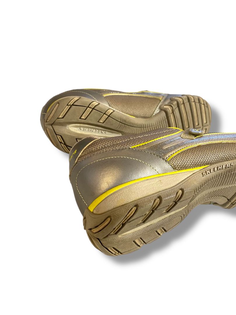 Size 9 Skechers Bikers Rock-Steady Athletic Shoes Womens Metallic