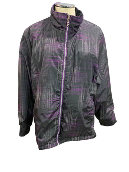 Size 2X Zero Xposur Womens Black Purple Coat Shell and Zip In Lining