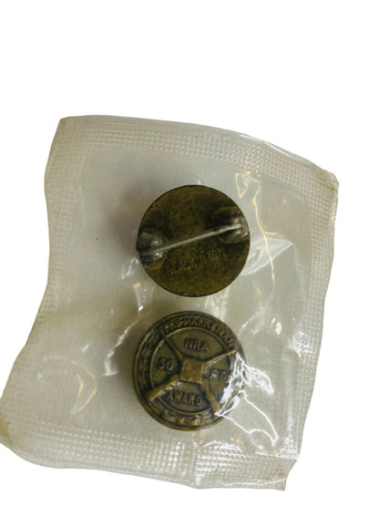 Vintage NRA 50 Ft Pro Marksman Award .5" Lapel Pin Set of 2