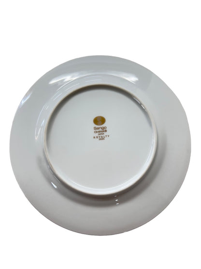 Sango Royalty Pattern White Gold Trim Bread Plate 6.5" 1970s