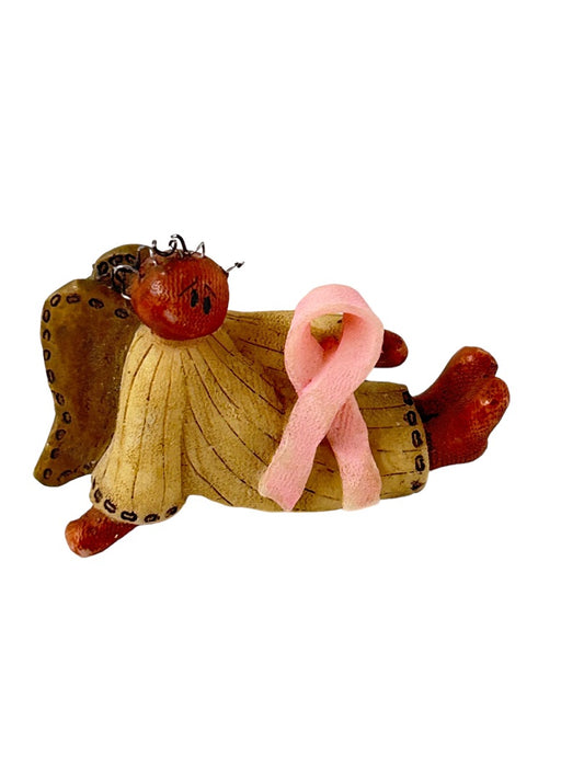Honey and Me Breast Cancer Pin 2005 Brooch Primitive Style 1 3/4"