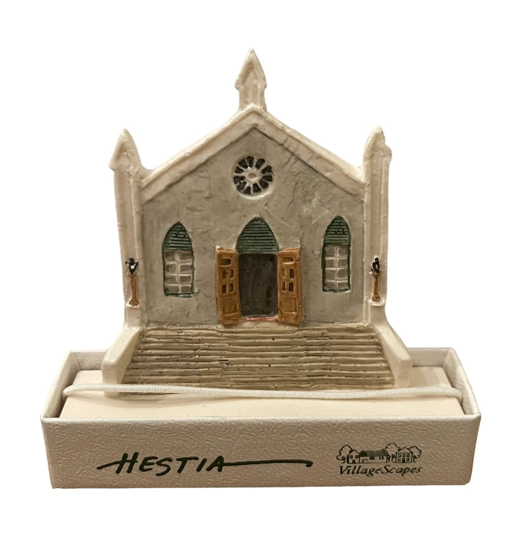 Village Scape by Hestia St. Peter's Church 1998 St. George Bermuda 3" Miniature