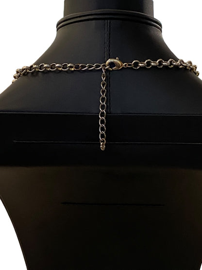 Statement Necklace Teal Coral Goldtone Funky Lays Flat Faceted Acrylic Beads