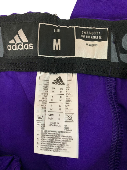 Medium Adidas Mens Purple White Football Pants GG7413 Woven