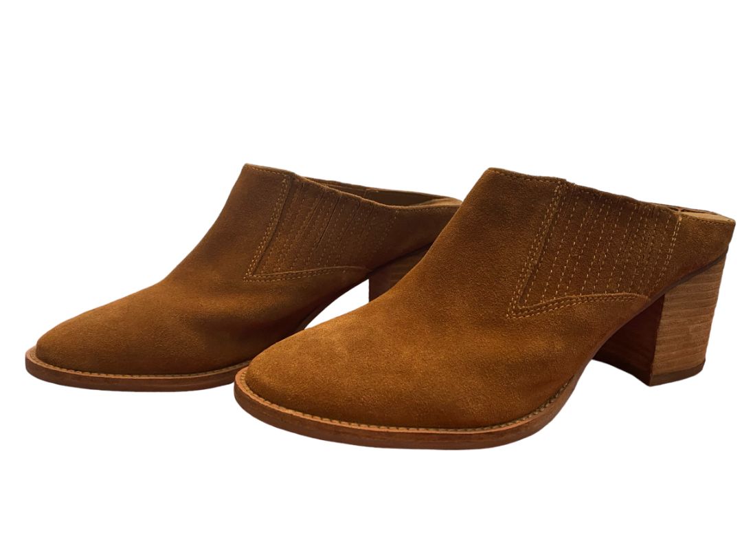 10 Aqua College Nan Waterproof Mules Camel Brown Women's Shoes