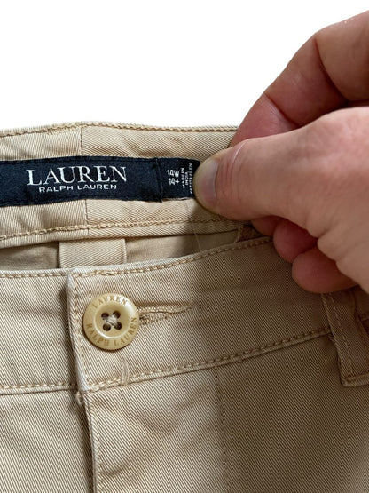 14W Lauren Ralph Lauren Tan Fahol 22 Tan Pants NWT