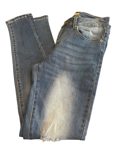 Sie 7 Raw Original Junior Womens Distressed Skinny Jeans Stretch Denim