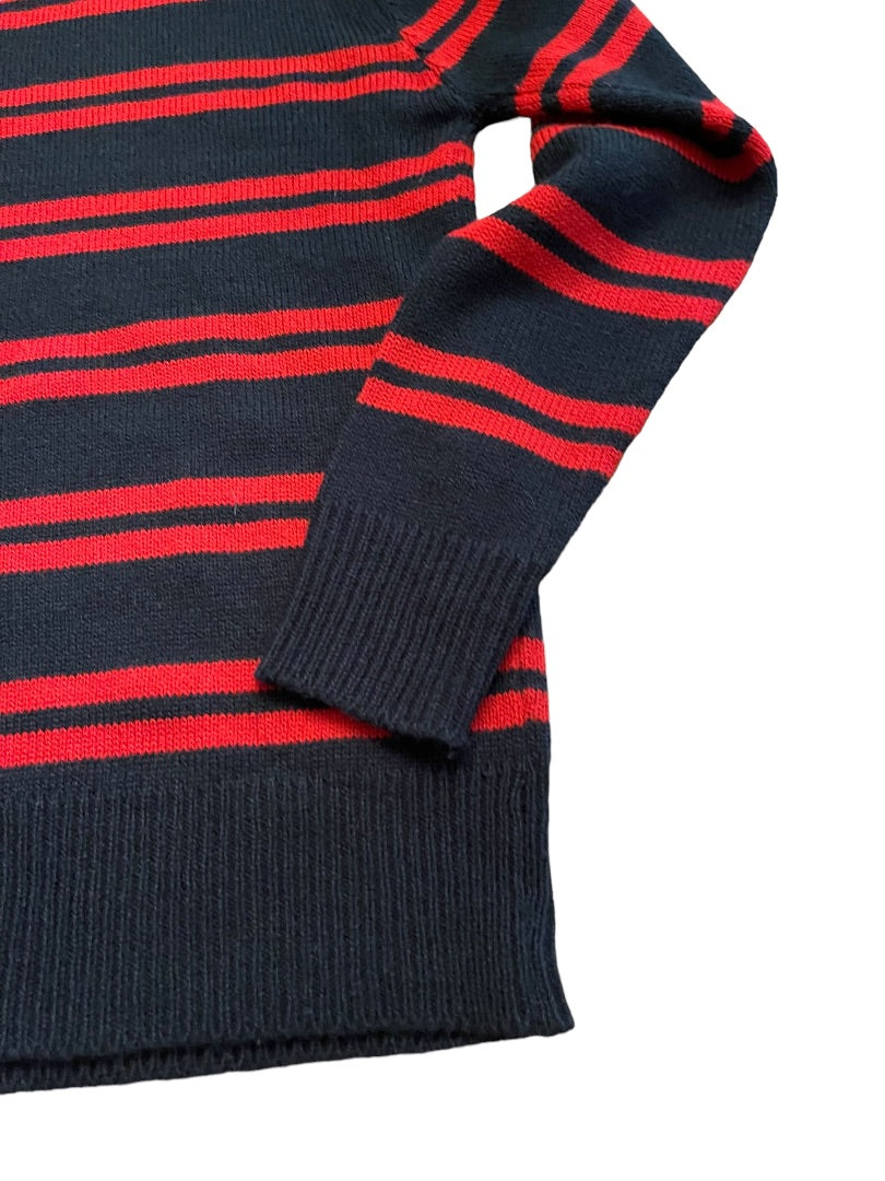 Size 12/14 Urban Extereme Titanium Edition Boys Black Red Striped Pullover Sweater